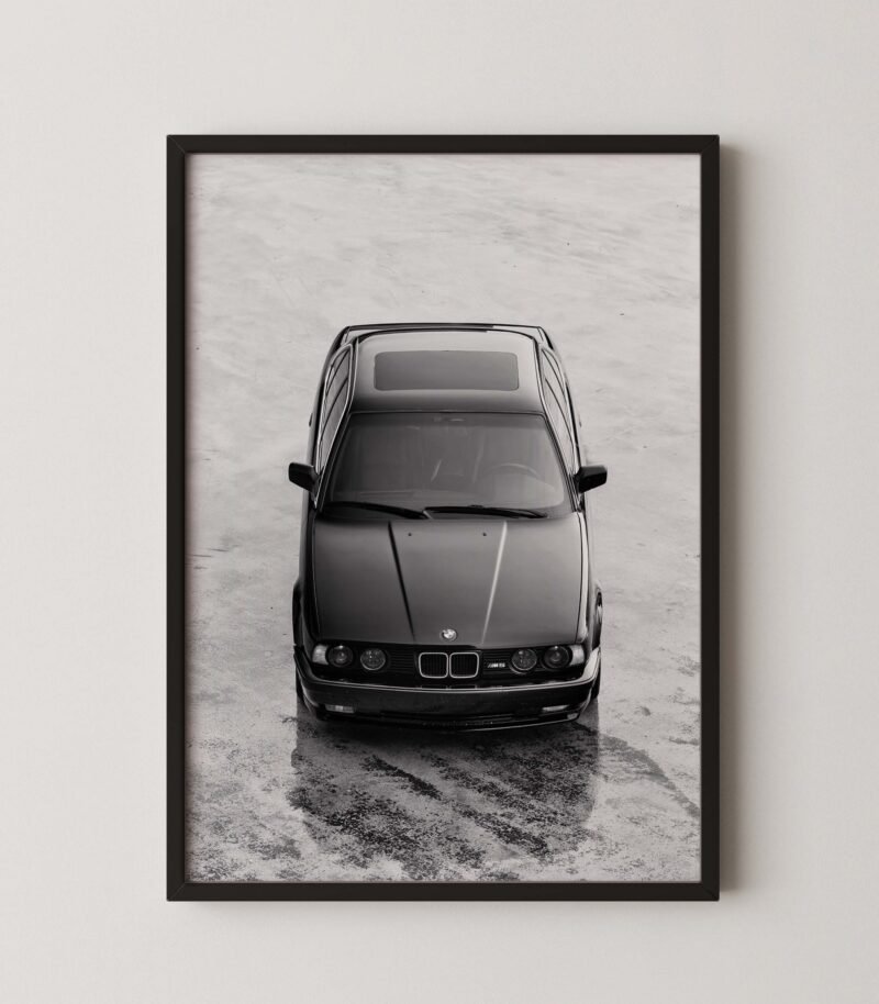 Retro Bmw M5 Car Poster