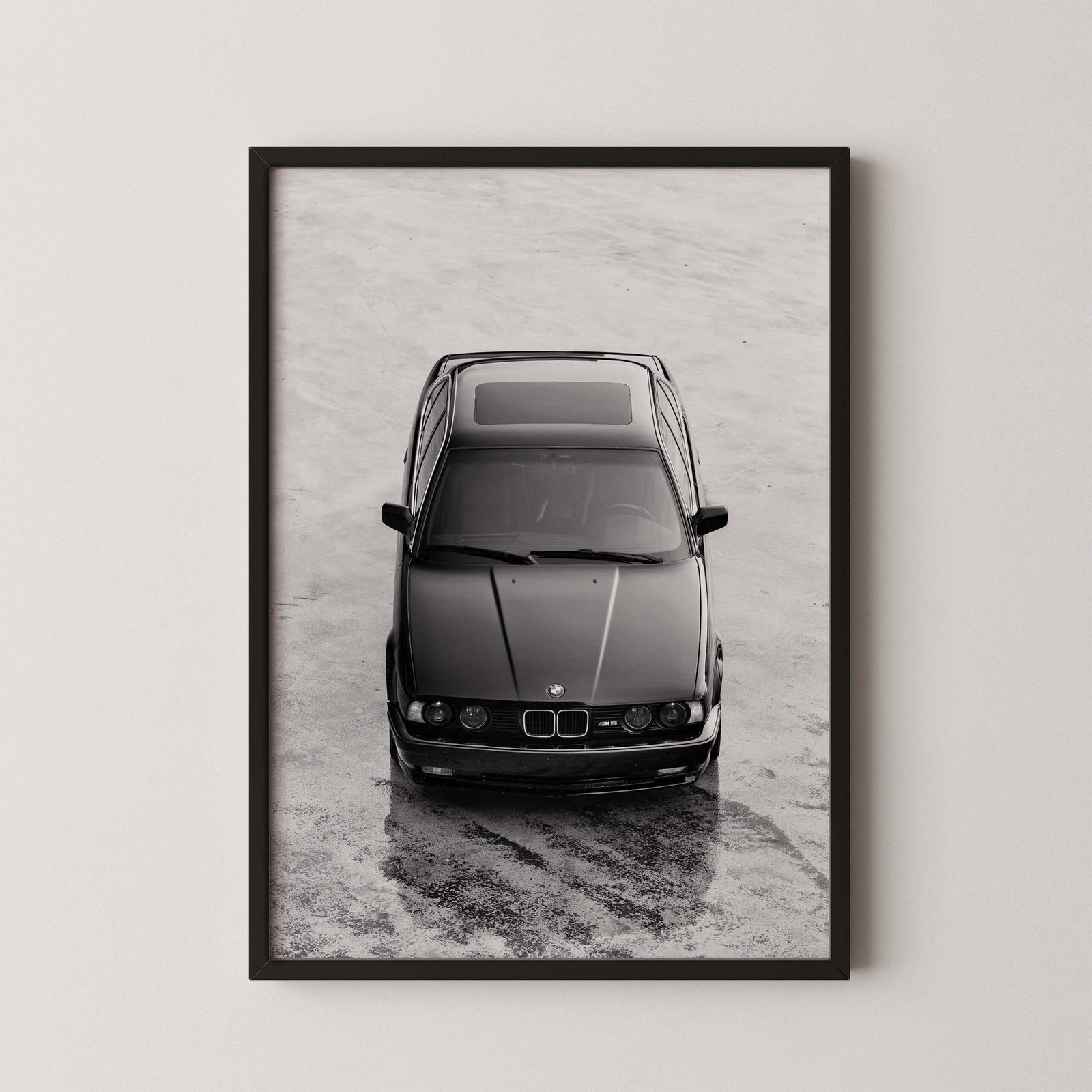 Retro Bmw M5 Car Poster