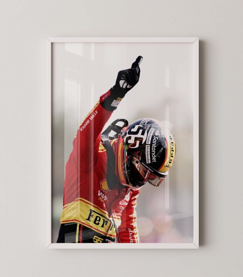 Carlos Sainz Ferrari Race Win