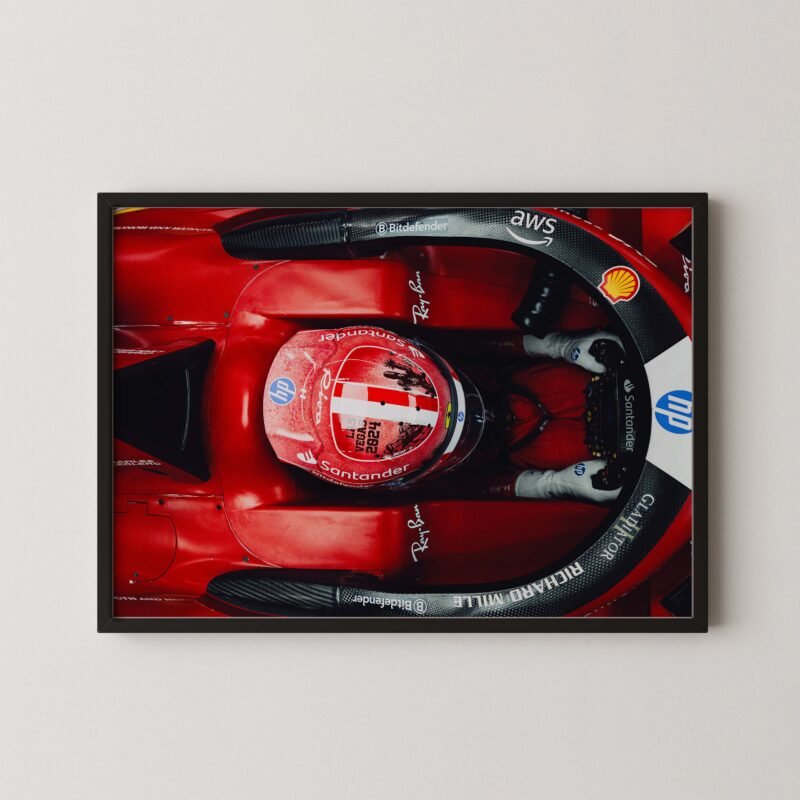 Leclerc Las Vegas 2024 Poster