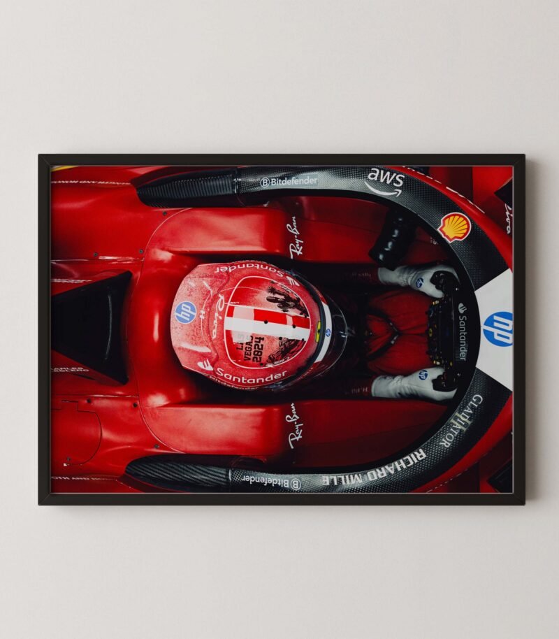 Leclerc Las Vegas 2024 Poster