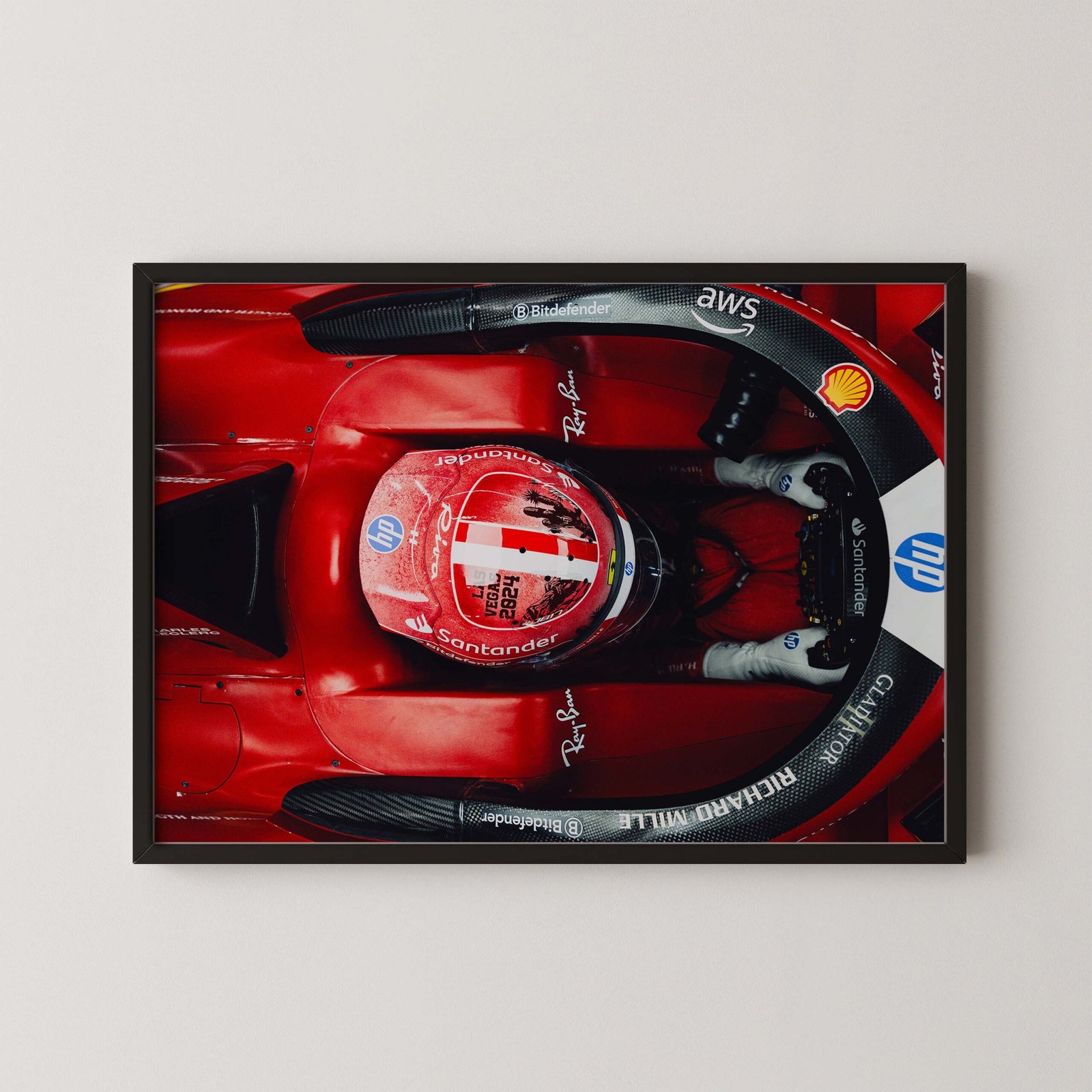 Leclerc Las Vegas 2024 Poster