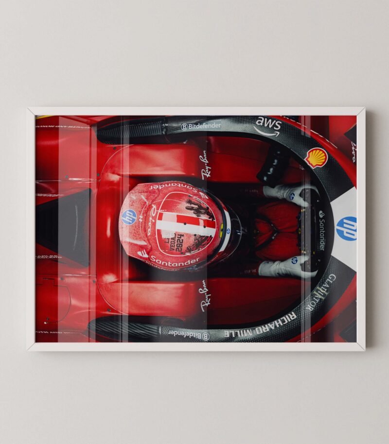 Leclerc Las Vegas 2024 Poster