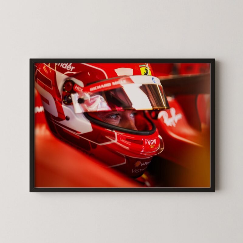 Leclerc Helmet Eyes Print