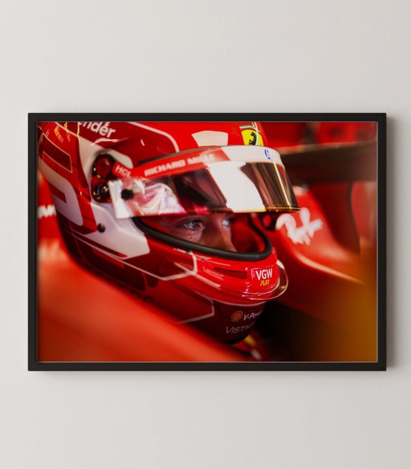 Leclerc Helmet Eyes Print