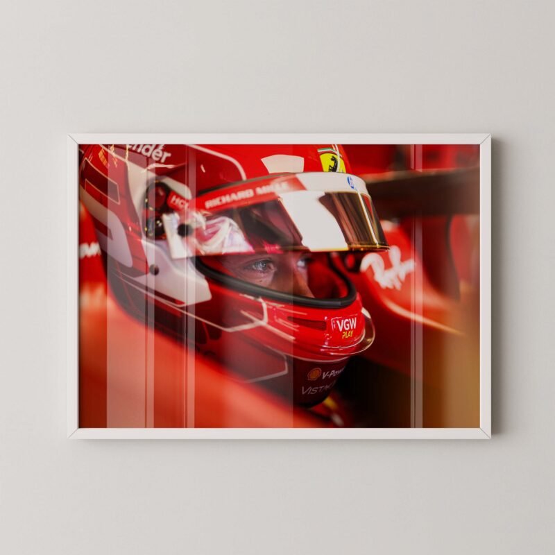 Leclerc Helmet Eyes Print