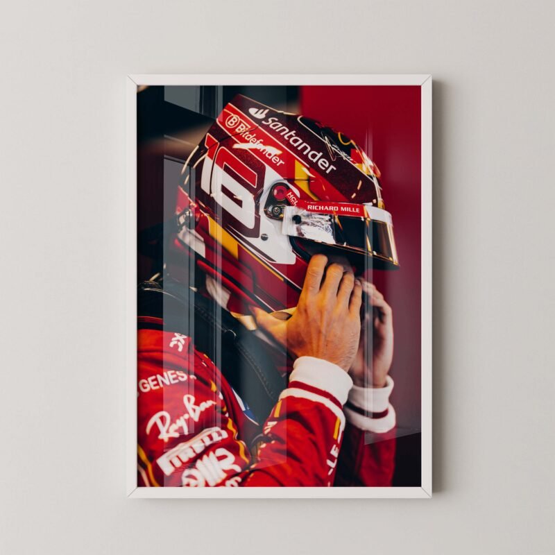 Charles Leclerc Helmet Print