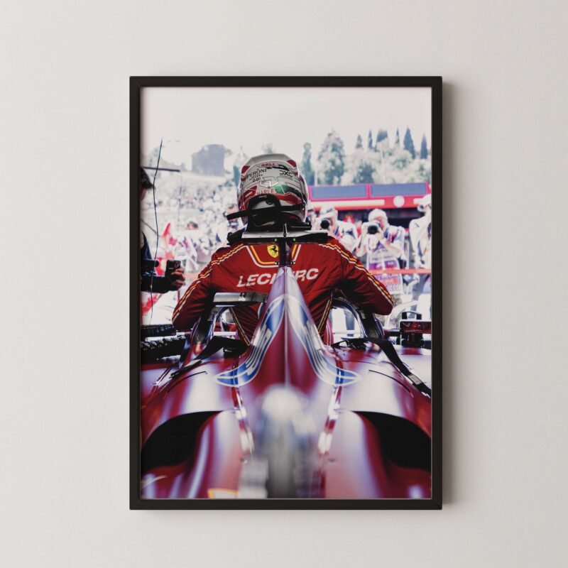 Charles Leclerc Cockpit Poster