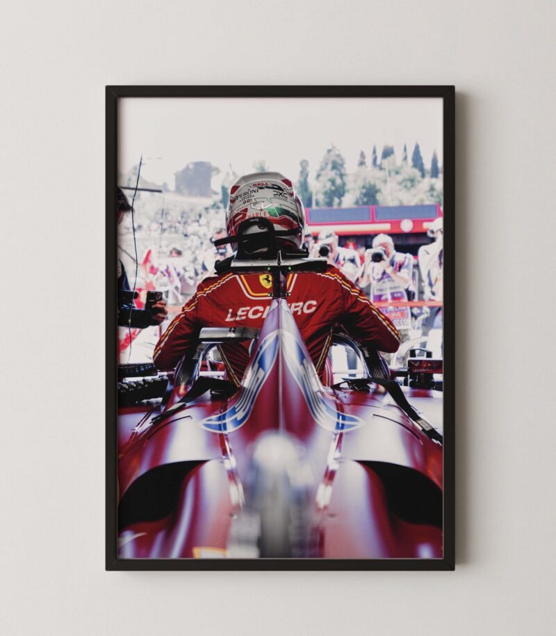 Charles Leclerc Cockpit Poster