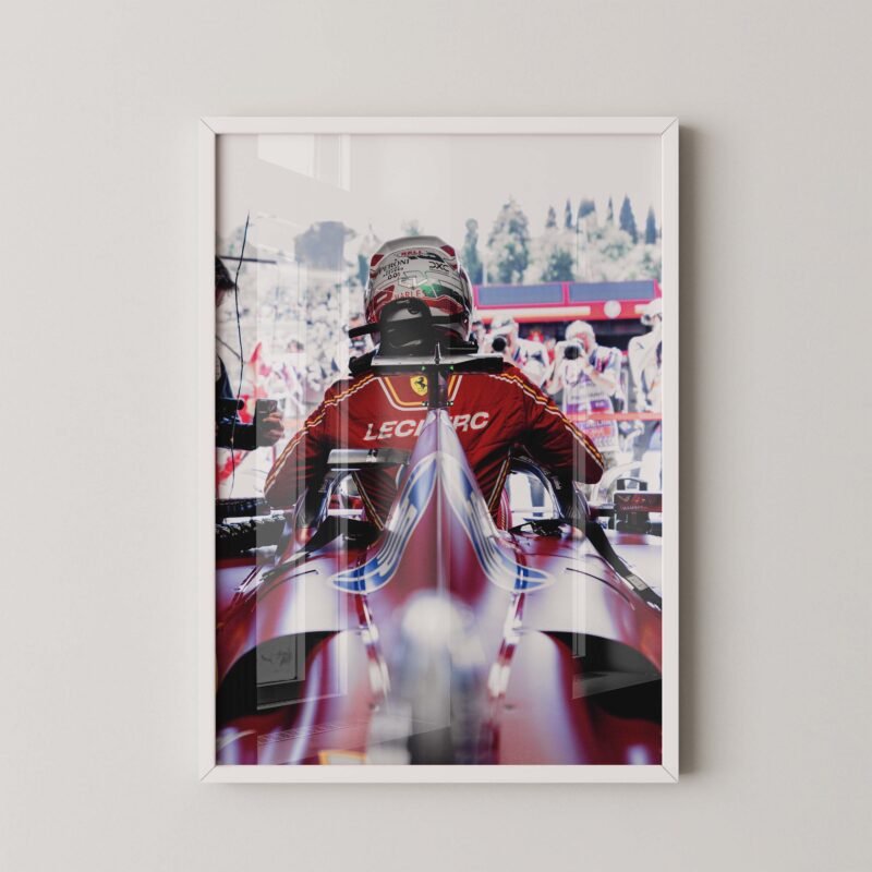 Charles Leclerc Cockpit Poster
