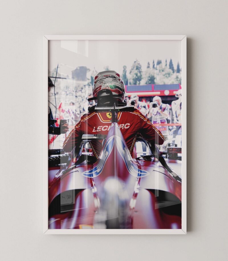 Charles Leclerc Cockpit Poster