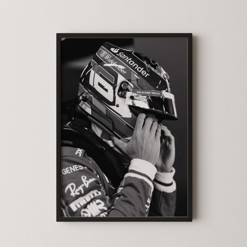 F1 Leclerc 16 Helmet Print