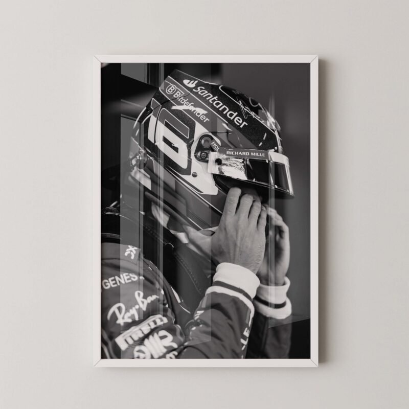 F1 Leclerc 16 Helmet Print