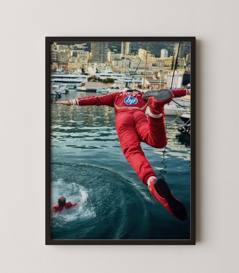 Leclerc Monaco Jump Poster