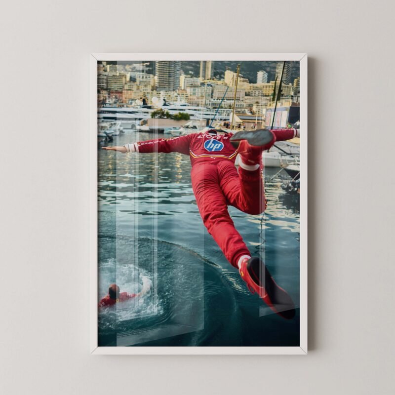 Leclerc Monaco Jump Poster
