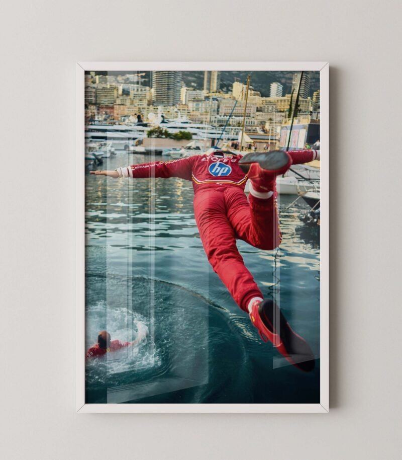 Leclerc Monaco Jump Poster