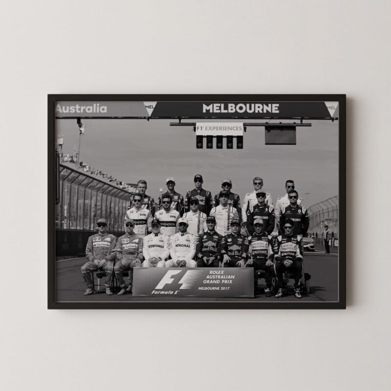F1 Melbourne Drivers Grid Poster