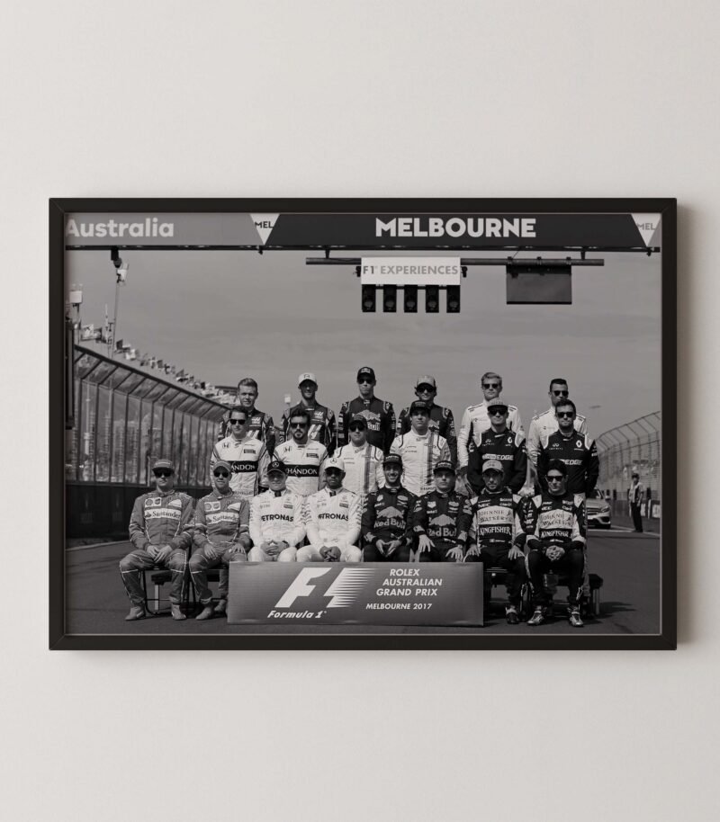F1 Melbourne Drivers Grid Poster