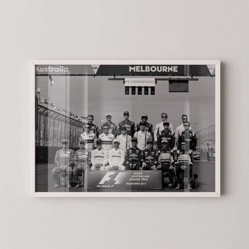 F1 Melbourne Drivers Grid Poster