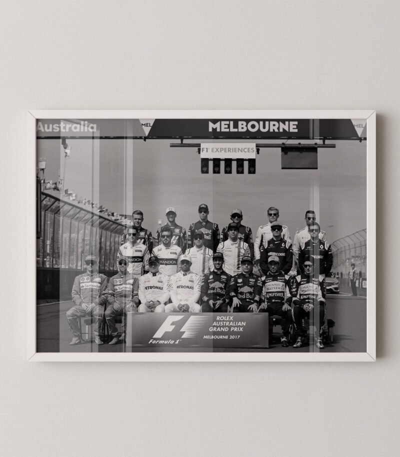 F1 Melbourne Drivers Grid Poster
