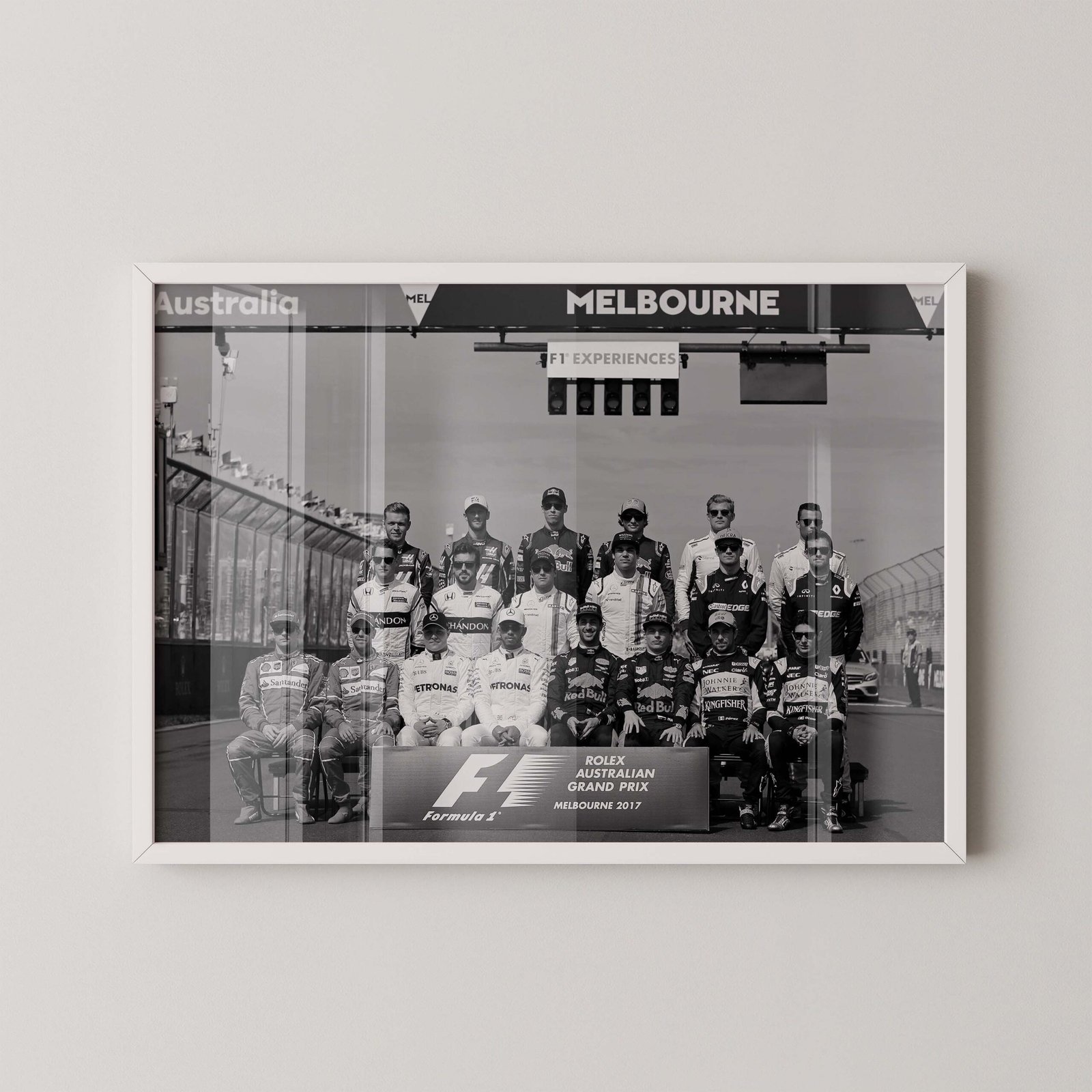 F1 Melbourne Drivers Grid Poster - Image 2