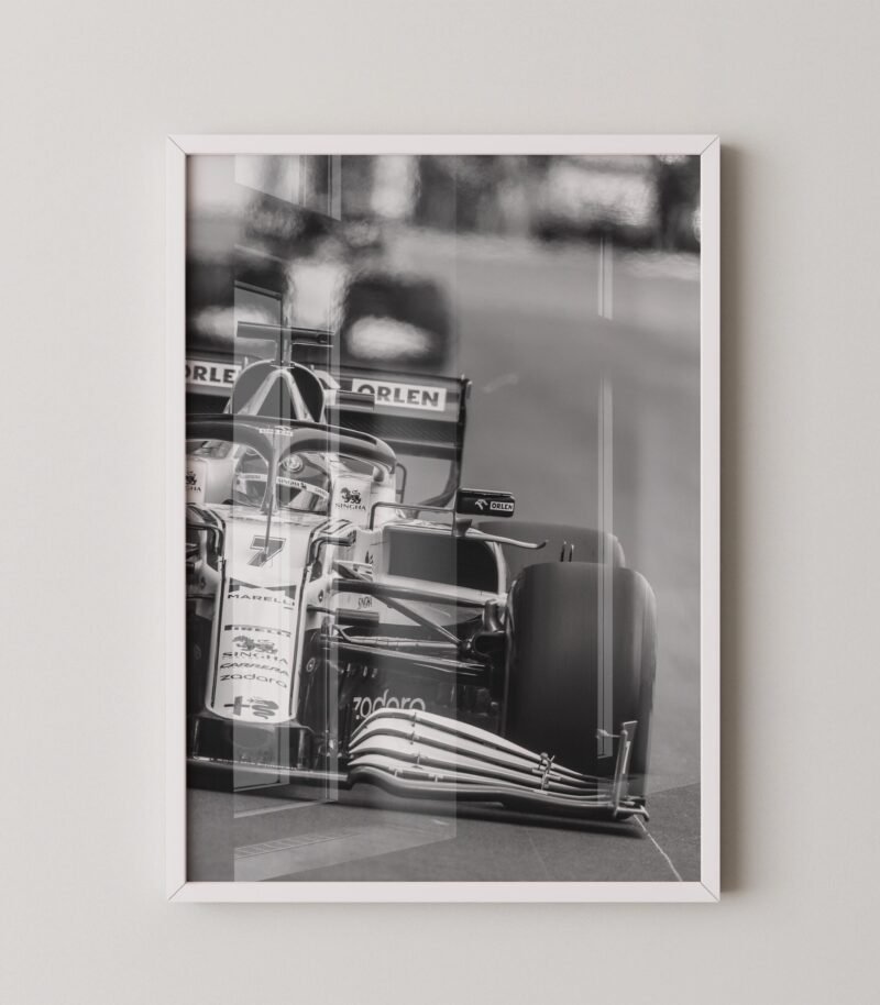 Kimi Raikkonen F1 Alfa Romeo Print