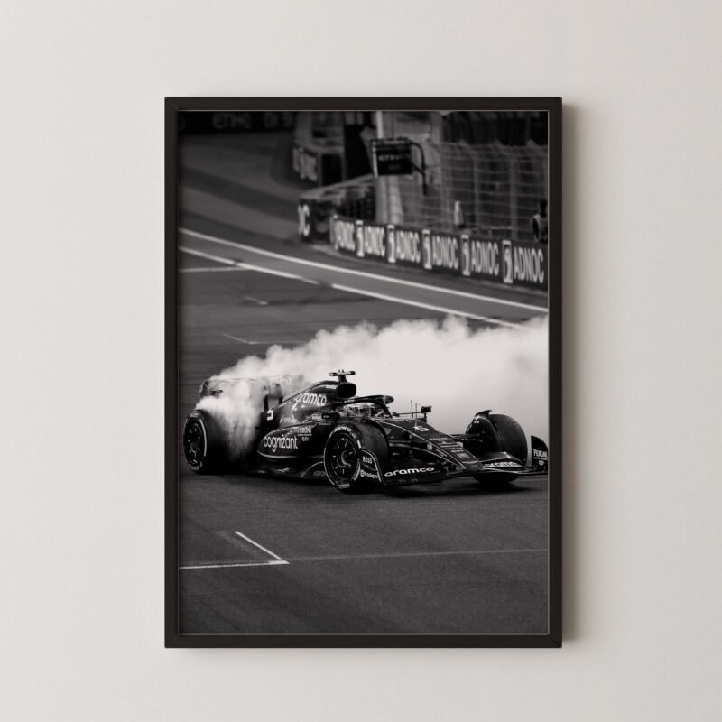 Sebastian Vettel F1 Drift Print