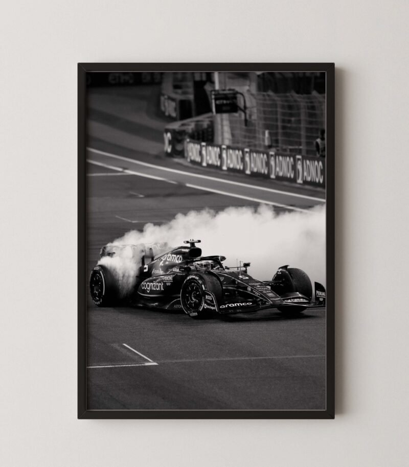 Sebastian Vettel F1 Drift Print