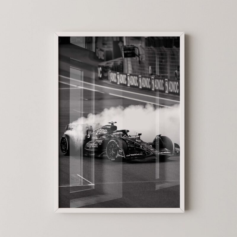 Sebastian Vettel F1 Drift Print