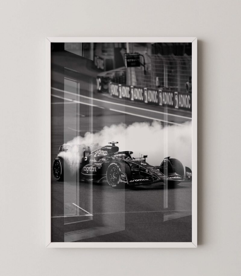 Sebastian Vettel F1 Drift Print
