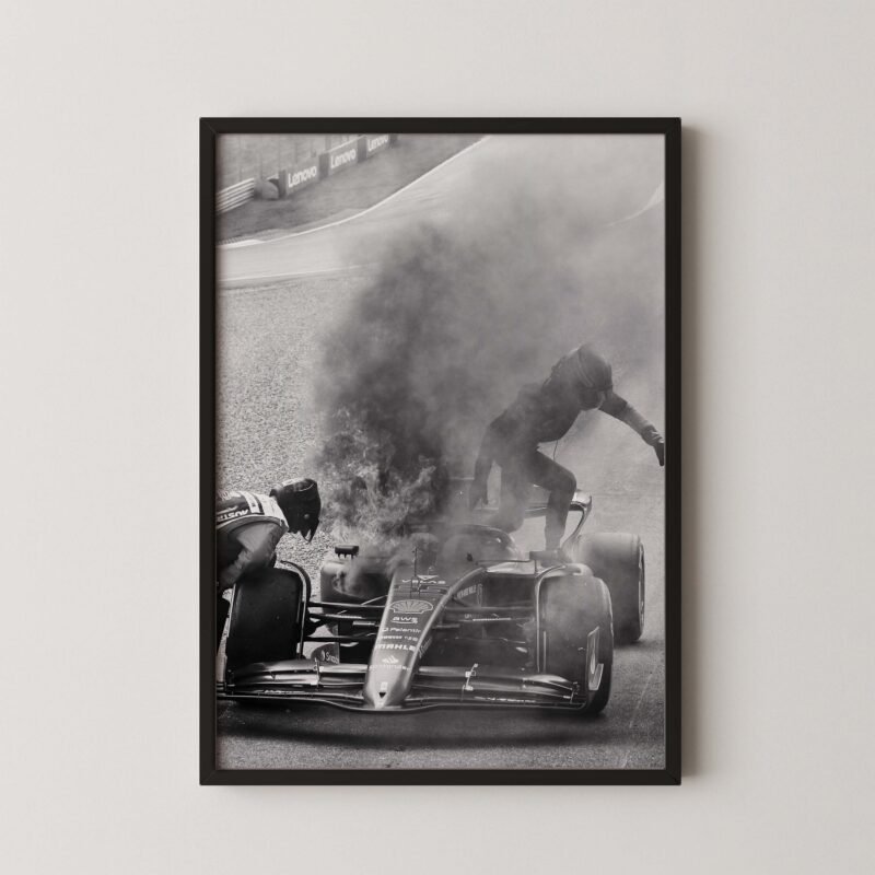 Carlos Sainz Ferrari Fire Print