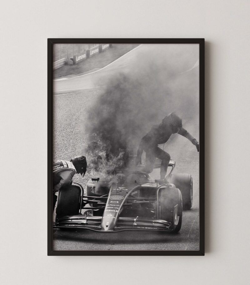 Carlos Sainz Ferrari Fire Print