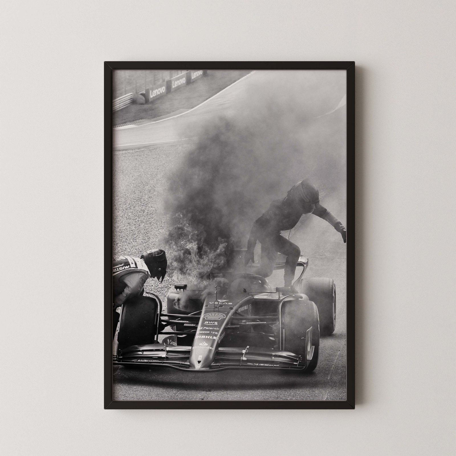 Carlos Sainz Ferrari Fire Print