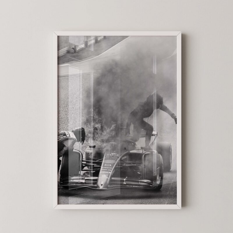 Carlos Sainz Ferrari Fire Print
