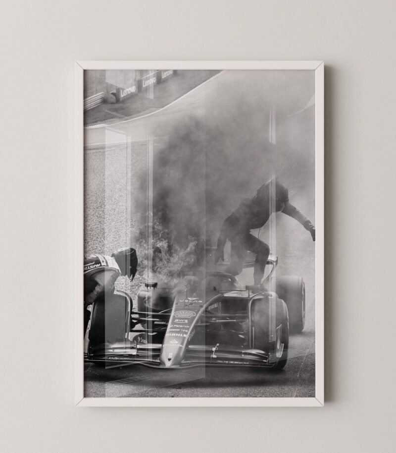 Carlos Sainz Ferrari Fire Print