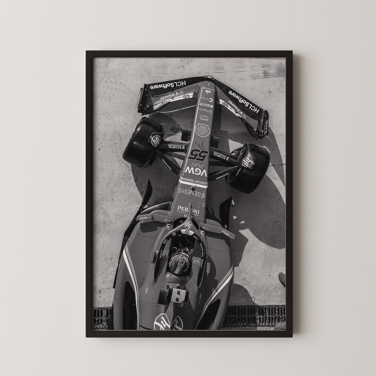 F1 Ferrari Race Car Print