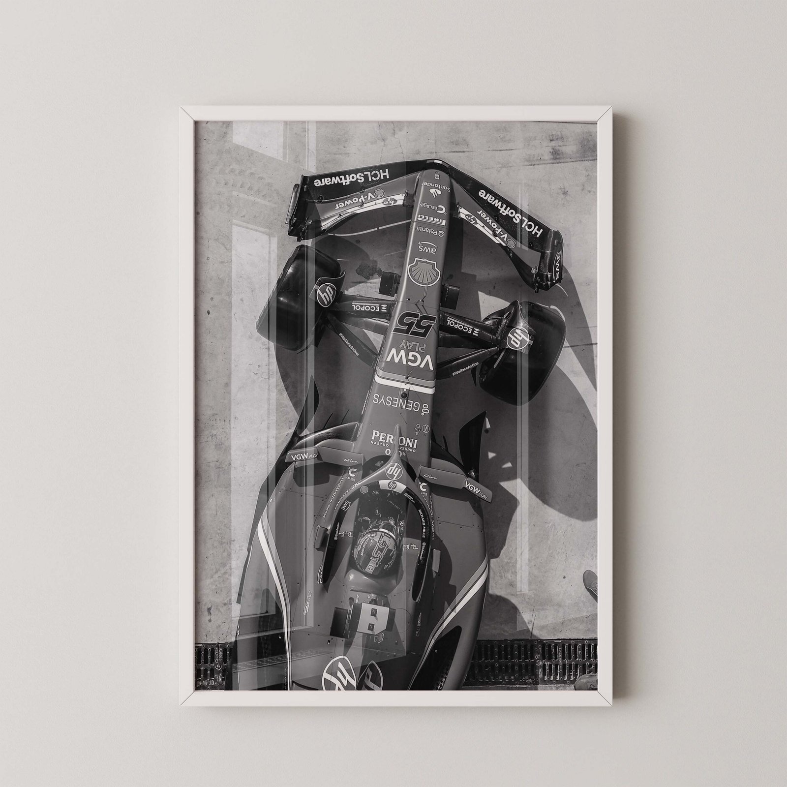 F1 Ferrari Race Car Print - Image 2