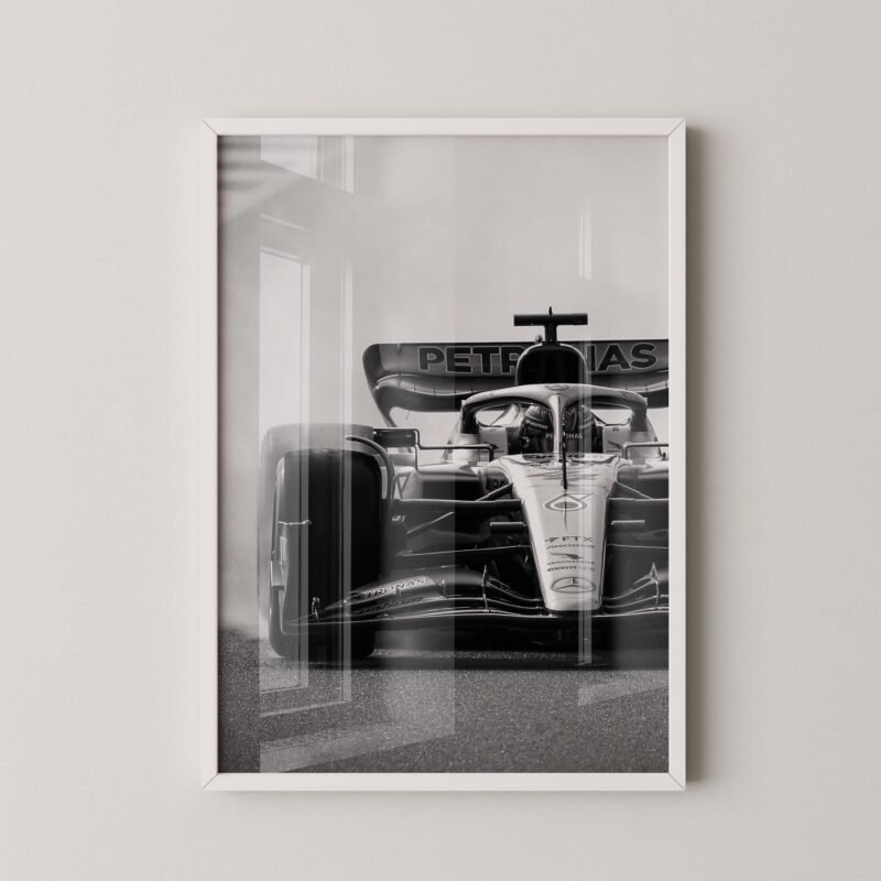 Lewis Hamilton F1 Action Poster
