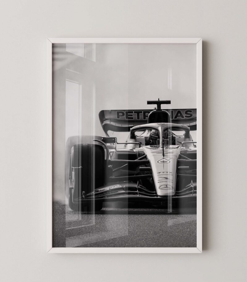 Lewis Hamilton F1 Action Poster