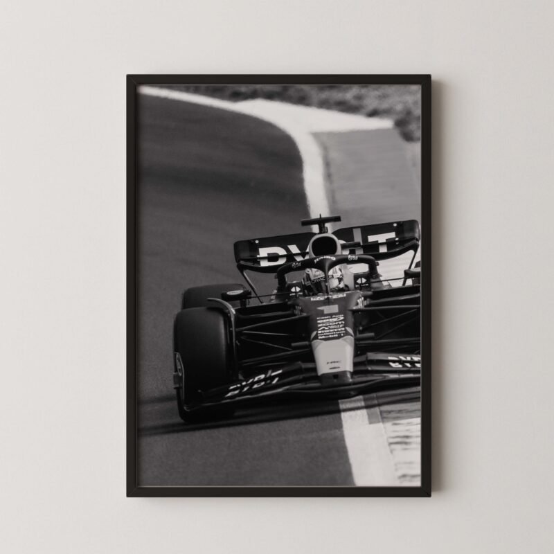 Max Verstappen F1 Race Poster