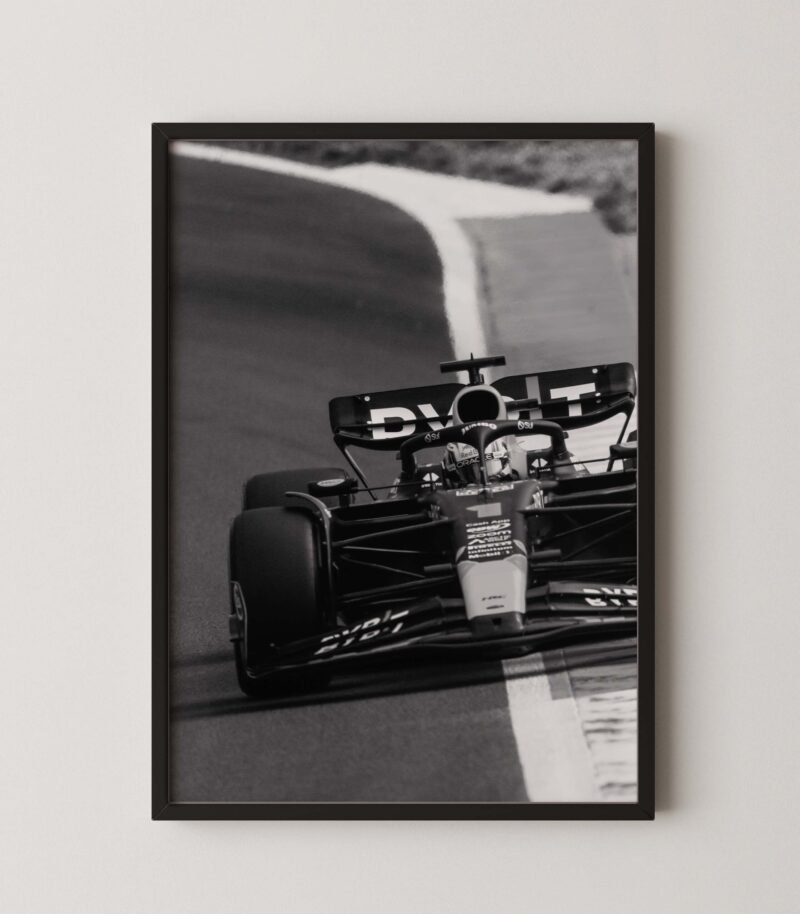Max Verstappen F1 Race Poster