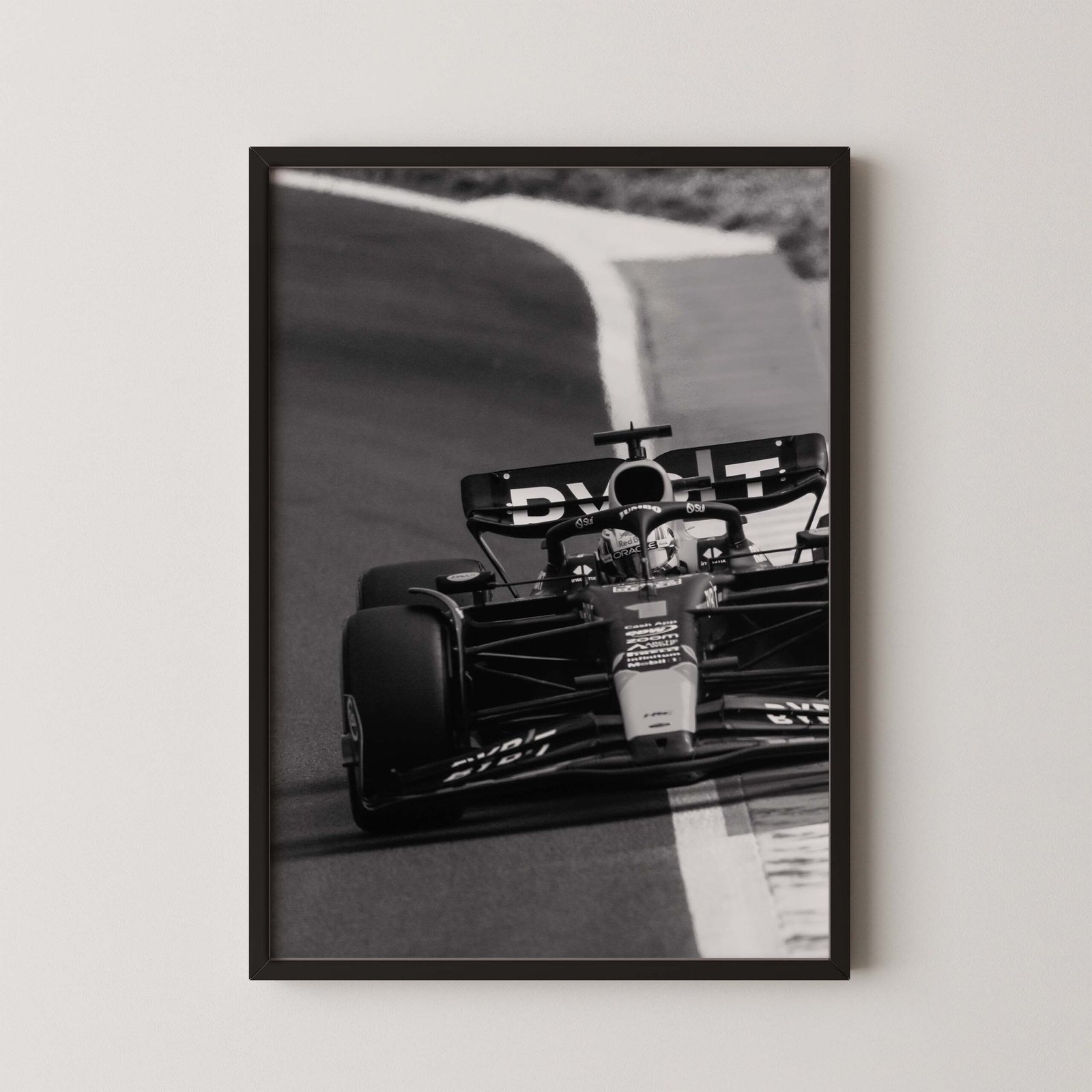 Max Verstappen F1 Race Poster