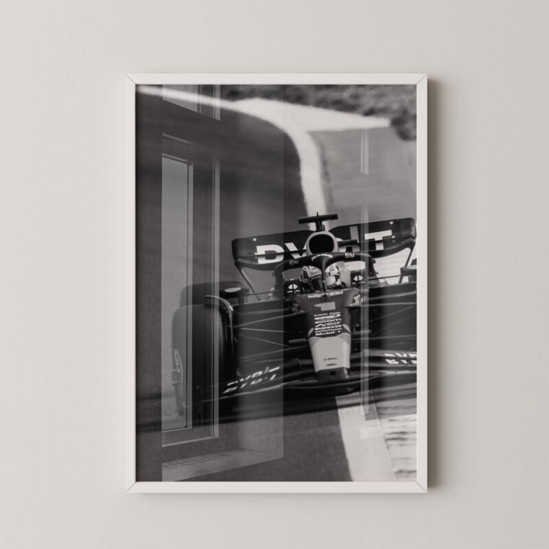 Max Verstappen F1 Race Poster
