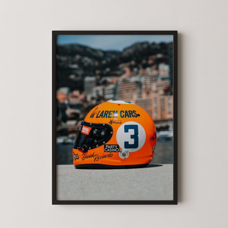 Daniel Ricciardo McLaren Helmet Print