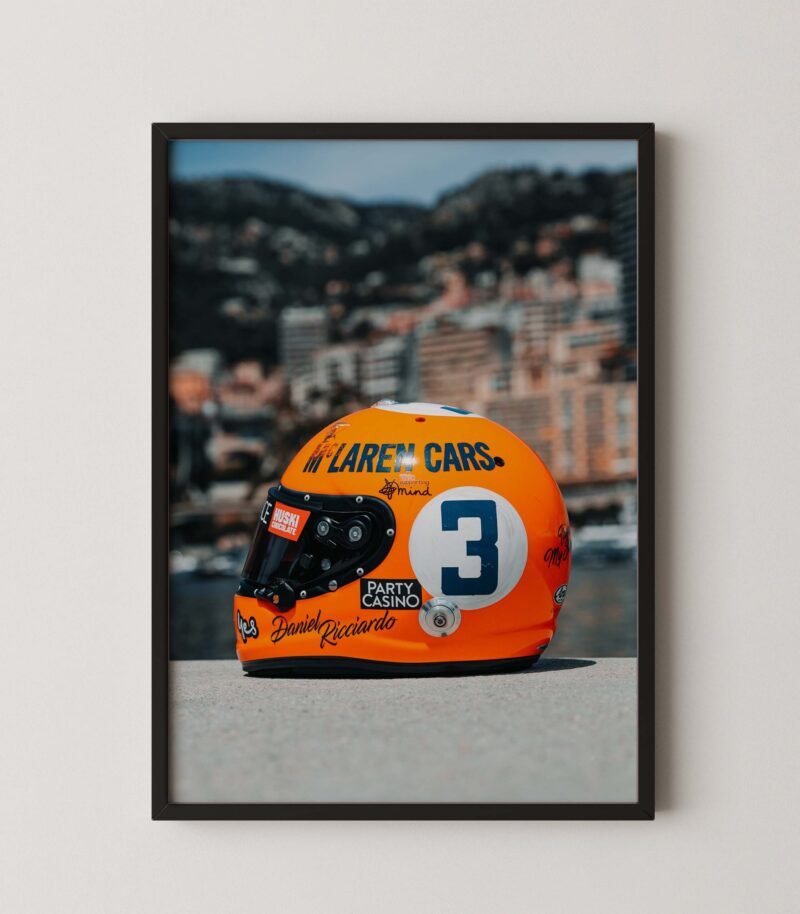 Daniel Ricciardo McLaren Helmet Print