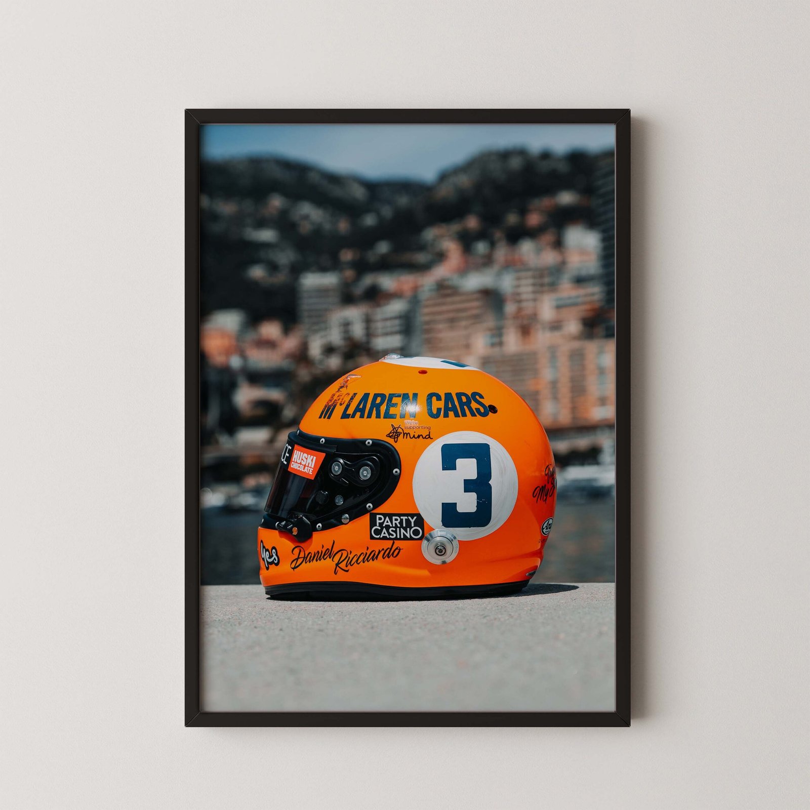 Daniel Ricciardo McLaren Helmet Print
