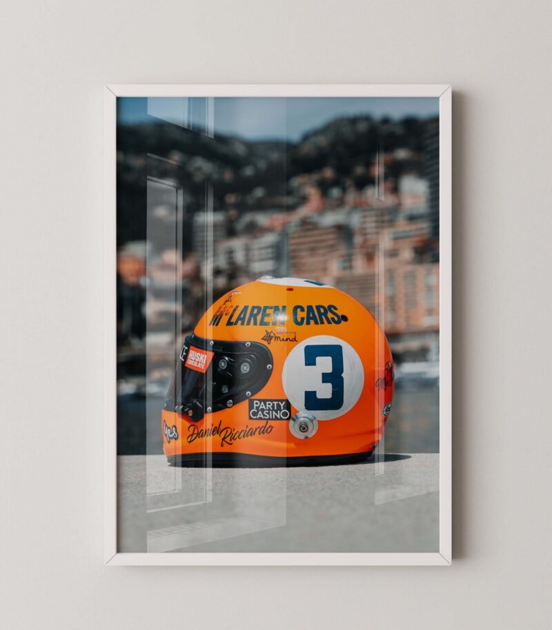 Daniel Ricciardo McLaren Helmet Print