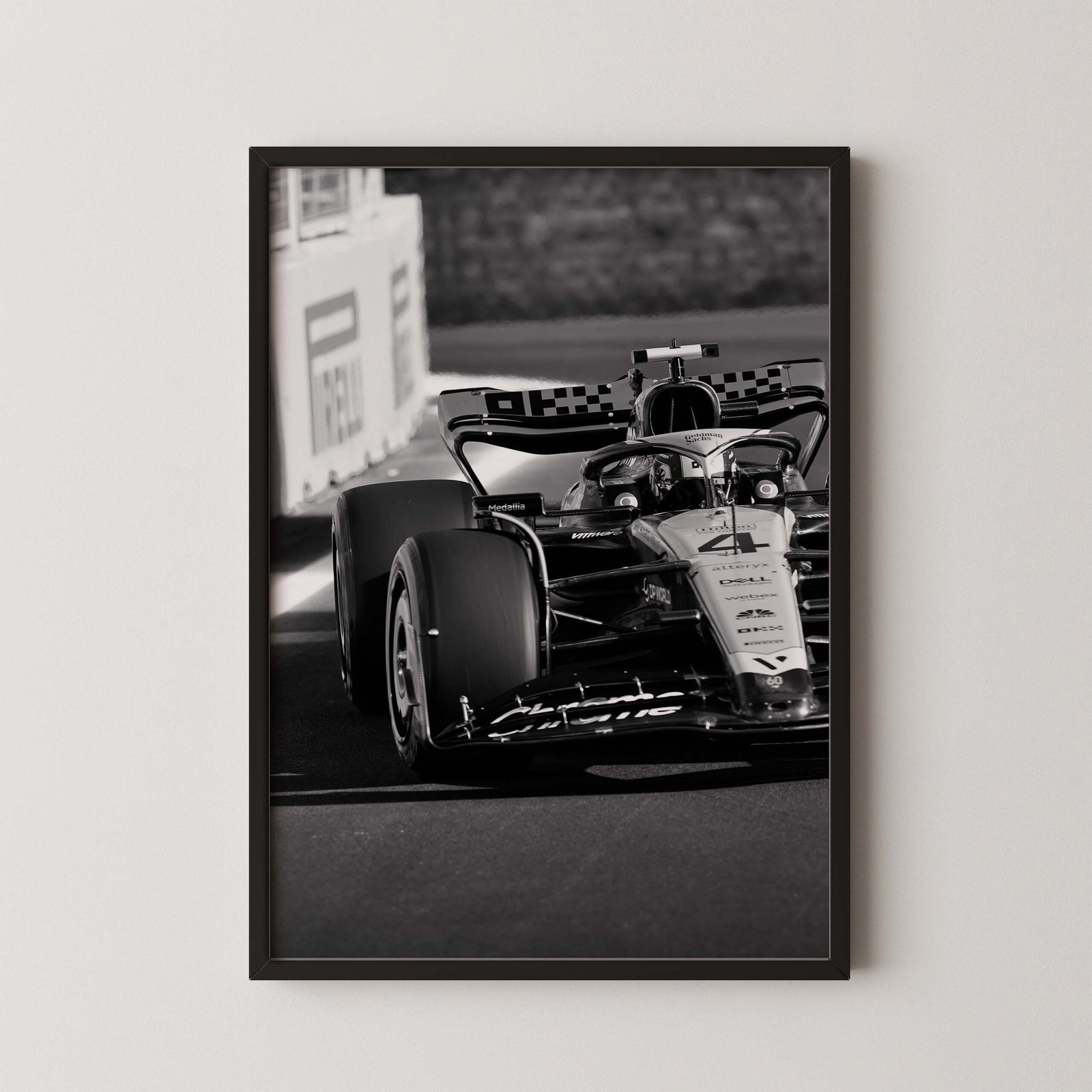 Lando Norris F1 Race Poster