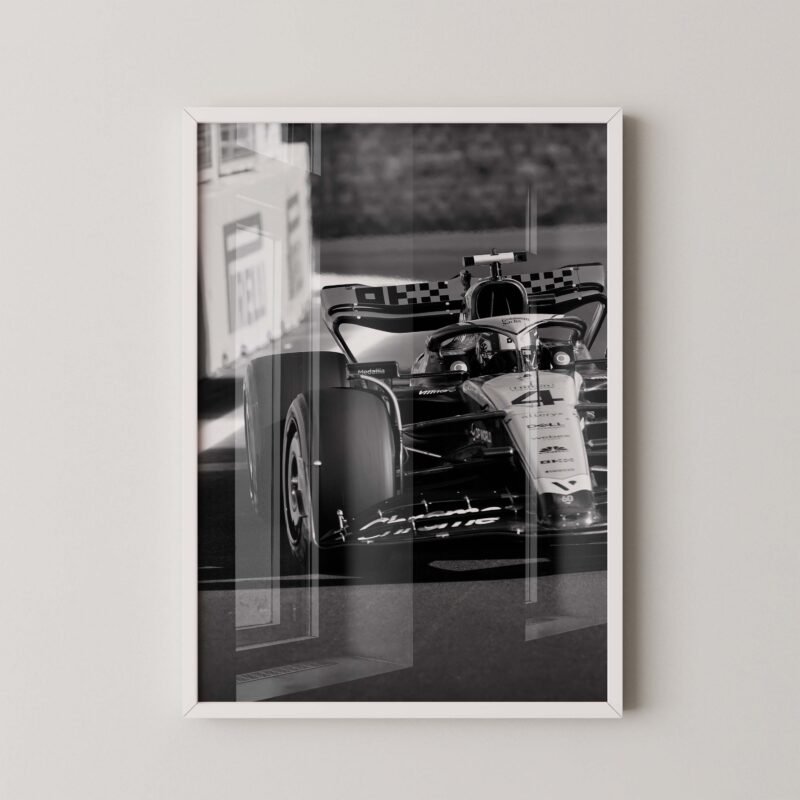 Lando Norris F1 Race Poster
