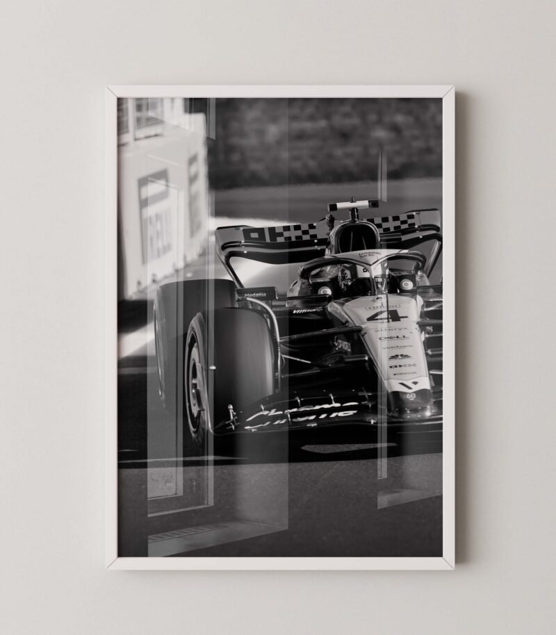 Lando Norris F1 Race Poster